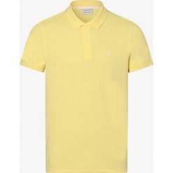 Selected - Męska koszulka polo – Slharo, żółty. Żółte koszulki męskie Selected, s, bez wzorów, z bawełny, sportowe, bez rękawów. Za 109,95 zł.