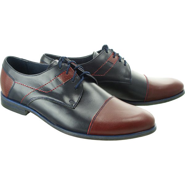 FABER F45/72/03 B-16/B-21, półbuty wizytowe męskie. Buty wizytowe męskie Faber, bez wzorów, ze skóry, wizytowe, bez zapięcia. Za 249,90 zł.