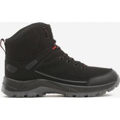 Czarno-Czerwone Trapery Oliver. Czarne buty trekkingowe męskie Born2be, bez zapięcia. Za 89,99 zł.