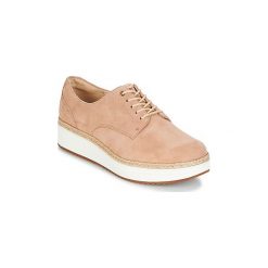 Derby Clarks TEADALE RHEA. Brązowe półbuty damskie Clarks, bez wzorów, bez obcasa, bez zapięcia. Za 335,30 zł.