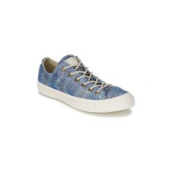 Buty Converse ALL STAR BASKET WEAVE OX. Niebieskie trampki i tenisówki damskie marki Converse, bez wzorów, bez zapięcia. Za 239,20 zł.
