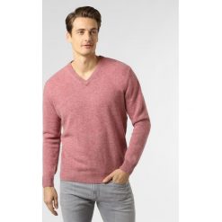 Andrew James - Sweter męski, różowy. Różowe swetry męskie Andrew James, na zimę, xxl, bez wzorów, z wełny, bez kołnierzyka, bez kaptura. Za 179,95 zł.