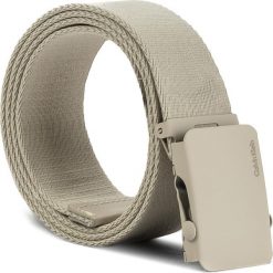 Paski męskie: Pasek Męski CALVIN KLEIN BLACK LABEL – Canvas Adj Plaque Be K50K503429 100 000