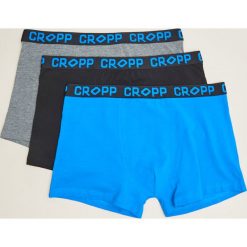 3 pack bokserek - Niebieski. Niebieskie bokserki męskie Cropp, bez wzorów. Za 59,99 zł.
