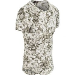 Koszulka męska t-shirt zielony slim Recea. Zielone koszulki męskie Recea, xxl, z nadrukiem, z bawełny, bez kołnierzyka, bez rękawów. Za 29,99 zł.