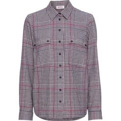 Koszula flanelowa bonprix ciemnoniebiesko-jasnoróżowy w kratę. Czarne koszule damskie marki bonprix, z denimu. Za 89,99 zł.