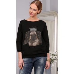 Bluza Czarna 752. Czarne bluzy damskie marki Fasardi. Za 39,00 zł.