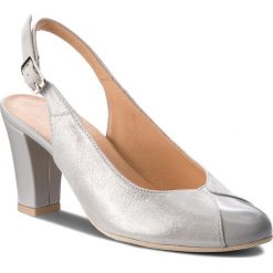 Sandały SERGIO BARDI - Flero SS127347118GM 609. Szare klapki damskie marki Sergio Bardi, bez wzorów, ze skóry, bez obcasa, na obcasie. W wyprzedaży za 199,00 zł.