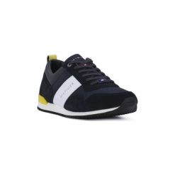 Buty Tommy Hilfiger 403 ICONIC. Niebieskie trampki męskie TOMMY HILFIGER, bez wzorów, bez zapięcia. Za 382,28 zł.