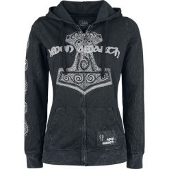 Bluzy damskie: Amon Amarth EMP Signature Collection Bluza z kapturem rozpinana damska ciemnoszary
