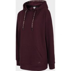 Bluza damska z kapturem BLD706 - burgund - Outhorn. Czerwone bluzy damskie EVERHILL, bez wzorów, z jersey, bez rękawów, z kapturem. Za 119,99 zł.