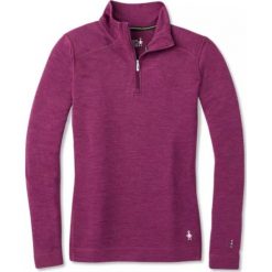 SMARTWOOL koszulka damska W Merino 250 Baselayer 1/4 Zip Sangria Heather S. Brązowe koszulki damskie termoaktywne Smartwool, s, bez wzorów, bez kołnierzyka, z długim rękawem, długie, bez kaptura, outdoorowe. Za 439,00 zł.
