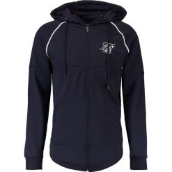 Bluzy męskie: SIKSILK ZONAL ZIP THROUGH TRACK TOP Bluza rozpinana navy/white