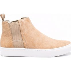 Vagabond - Botki. Czarne buty zimowe damskie marki Vagabond, z materiału, z okrągłym noskiem. W wyprzedaży za 279,90 zł.