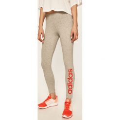 Adidas - Legginsy. Szare spodnie damskie Adidas, s, z elastanu, z podwyższonym stanem. W wyprzedaży za 99,90 zł.