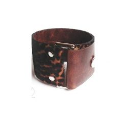Bransoletki damskie: Bransoletka skóra panterka BUCKle