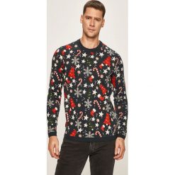 Only & Sons - Sweter. Szare swetry męskie Only & Sons, s, bez wzorów, z dzianiny, z okrągłym kołnierzem, bez kaptura. Za 129,90 zł.