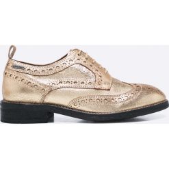 Pepe Jeans - Półbuty Hackney Met. Szare creepersy damskie Pepe Jeans, z jeansu, na obcasie. W wyprzedaży za 239,90 zł.
