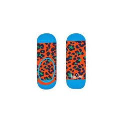 Skarpetki Happy Socks - Leopard Liner (LEO06-2000). Szare skarpetki męskie marki Happy Socks, w kolorowe wzory, z bawełny. Za 27,90 zł.