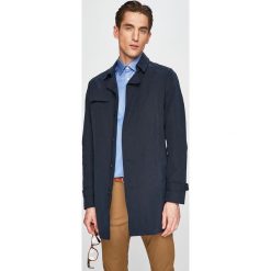 Selected - Płaszcz. Niebieskie płaszcze męskie marki Selected, xl, bez wzorów, z bawełny, klasyczne, bez kaptura. Za 429,90 zł.