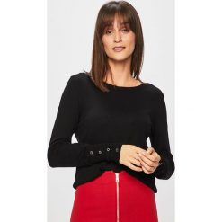 Trussardi Jeans - Sweter. Białe swetry damskie Trussardi Jeans, s, bez wzorów, z wiskozy, z krótkim rękawem, krótkie, bez kaptura. W wyprzedaży za 329,90 zł.