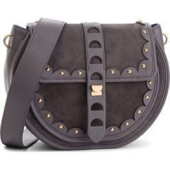 Torebka COCCINELLE - C02 Carousel Suede E1 C02 12 01 01 Fume/Fume Y28. Szare listonoszki damskie Coccinelle, ze skóry, zdobione. Za 1999,90 zł.