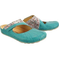 DR. BRINKMANN 701374-5 blau, klapki profilaktyczne damskie. Klapki damskie Dr. Brinkmann, bez wzorów, ze skóry, bez obcasa. Za 269,90 zł.
