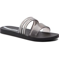Klapki IPANEMA - New Fem 26301 Black/Smoke/White 21639. Czarne klapki damskie marki Ipanema, bez wzorów, z tworzywa sztucznego, bez obcasa. Za 89,99 zł.