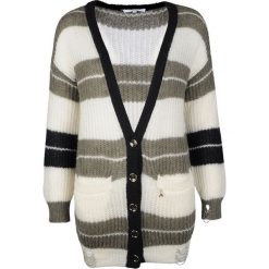 Patrizia Pepe Kardigan "Oversize". Szare swetry damskie Patrizia Pepe, bez wzorów, z dzianiny, bez rękawów, bez kaptura. Za 439,00 zł.