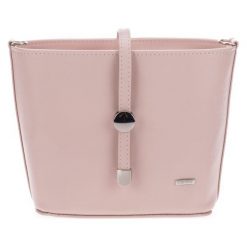 Grosso Bag Torebka Damska Różowy. Różowe torebki klasyczne damskie marki Grosso Bag, bez wzorów, przez ramię, bez dodatków. W wyprzedaży za 94,00 zł.