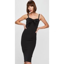 Pinko - Sukienka. Czarne sukienki damskie marki Pinko, na co dzień, xs, bez wzorów, z elastanu, casualowe, z włoskim kołnierzykiem, bez rękawów, proste. Za 1149,00 zł.