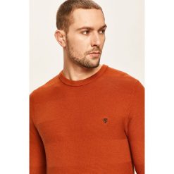 Premium by Jack&Jones - Sweter. Zielone swetry męskie Premium by Jack&Jones, s, bez wzorów, z bawełny, z okrągłym kołnierzem, bez kaptura. Za 169,90 zł.