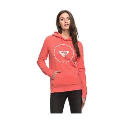 Roxy After Surf Fleece Coral M. Różowe bluzy sportowe damskie marki Roxy, m, z nadrukiem, z bawełny. W wyprzedaży za 149,00 zł.