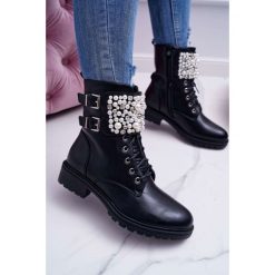 Botki Damskie Płaski Obcas Militarne Czarne Bemmer. Czarne botki damskie Tagless, militarne, przed kolano, na wysokim obcasie, na obcasie, bez zapięcia. Za 129,00 zł.