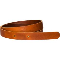 Paski damskie: Woox Pasek ze Skóry Naturalnej Unisex | Handmade | Brązowy Mitella Bini Dilutus – M – M – 8595564775928