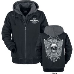 Amon Amarth EMP Signature Collection Kurtka melanż czarny/szary. Czarne kurtki męskie bomber Amon Amarth, na zimę, xl, z aplikacjami, z kapturem. Za 524,90 zł.