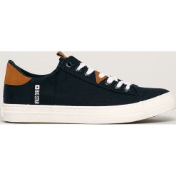 Big Star - Tenisówki. Niebieskie trampki męskie BIG STAR, bez wzorów, z gumy, retro, na sznurówki. Za 119,90 zł.