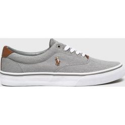 Polo Ralph Lauren - Tenisówki. Szare trampki męskie Polo Ralph Lauren, bez wzorów, z gumy, na sznurówki. Za 339,90 zł.