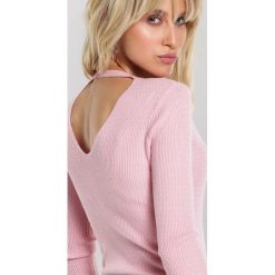 Różowy Sweter Hallie. Różowe swetry damskie Renee, xl, z materiału, casualowe, długie. Za 69,99 zł.