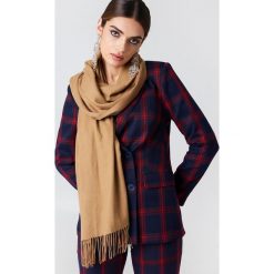 Szaliki damskie: NA-KD Accessories Tkany szalik – Brown