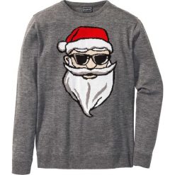 Swetry klasyczne męskie: Sweter Regular Fit bonprix szary melanż
