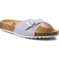 Klapki SCHOLL - Spikey SS 4 F27034 2156 350 Lavender/White. Fioletowe klapki damskie Scholl, bez wzorów, ze skóry ekologicznej, bez obcasa. W wyprzedaży za 189,00 zł.