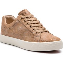 Sneakersy CAPRICE - 9-23203-22 Sand Snake Com 366. Pomarańczowe półbuty damskie Caprice, bez wzorów, ze skóry, bez obcasa, na płaskiej podeszwie, bez zapięcia. W wyprzedaży za 169,00 zł.