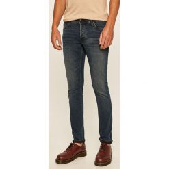Jack & Jones - Jeansy Glenn. Niebieskie jeansy męskie Jack & Jones, bez wzorów. W wyprzedaży za 119,90 zł.