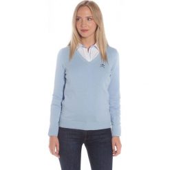 Polo Club C.H.A sweter damski M jasnoniebieski. Niebieskie swetry damskie Polo Club C.H..A, m, bez wzorów, bez rękawów, bez kaptura. W wyprzedaży za 239,00 zł.