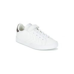 Buty Dziecko Hummel DEUCE COURT GLITTER JR. Białe trampki dziewczęce Hummel, bez wzorów, bez zapięcia. Za 175,20 zł.
