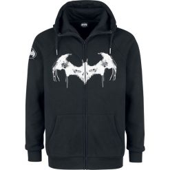 Bluzy męskie: Batman Logo Bluza z kapturem rozpinana czarny