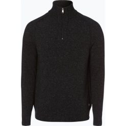 Marc O'Polo - Sweter męski z dodatkiem lnu, szary. Szare swetry męskie marki Marc O'Polo, xl, bez wzorów, z bawełny, polo, bez kaptura. Za 399,95 zł.