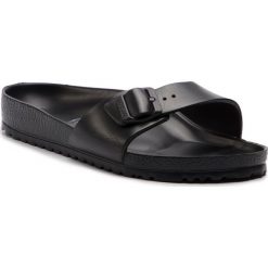 Klapki BIRKENSTOCK - Madrid 0128161 Black. Czarne klapki damskie marki Birkenstock, bez wzorów, z tworzywa sztucznego, bez obcasa. Za 109,00 zł.