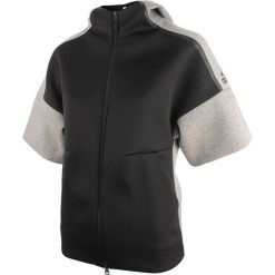 Bluzy rozpinane damskie: bluza sportowa damska ADIDAS ZNE SHORT SLEEVE HOOD REC / B46929